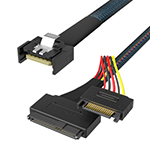 MCIO 4X 转U.2(SFF-8639)+15P 多功效毗连器